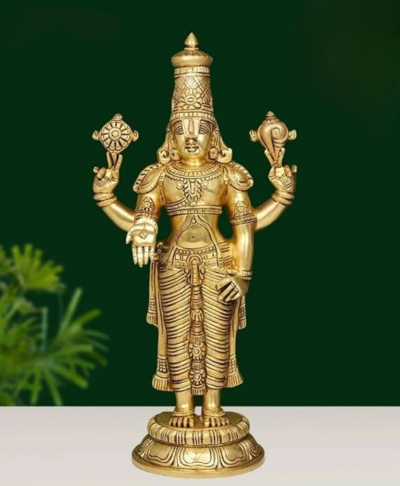 Energized - Brass Tirupati Balaji Idol (Venkateshwara)