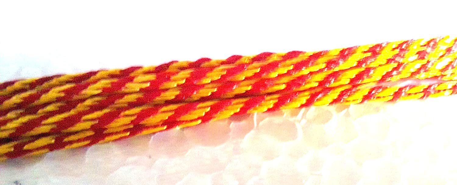 Silk Mauli Kalawa/Kalawa Thread/Sacred Thread / (Red and Yellow Colored) Raksha Sutra 5/10 Meter. Essential for every puja