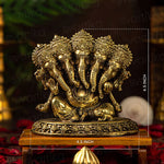 Energized - Brass Panchamukhi Ganesha Idol