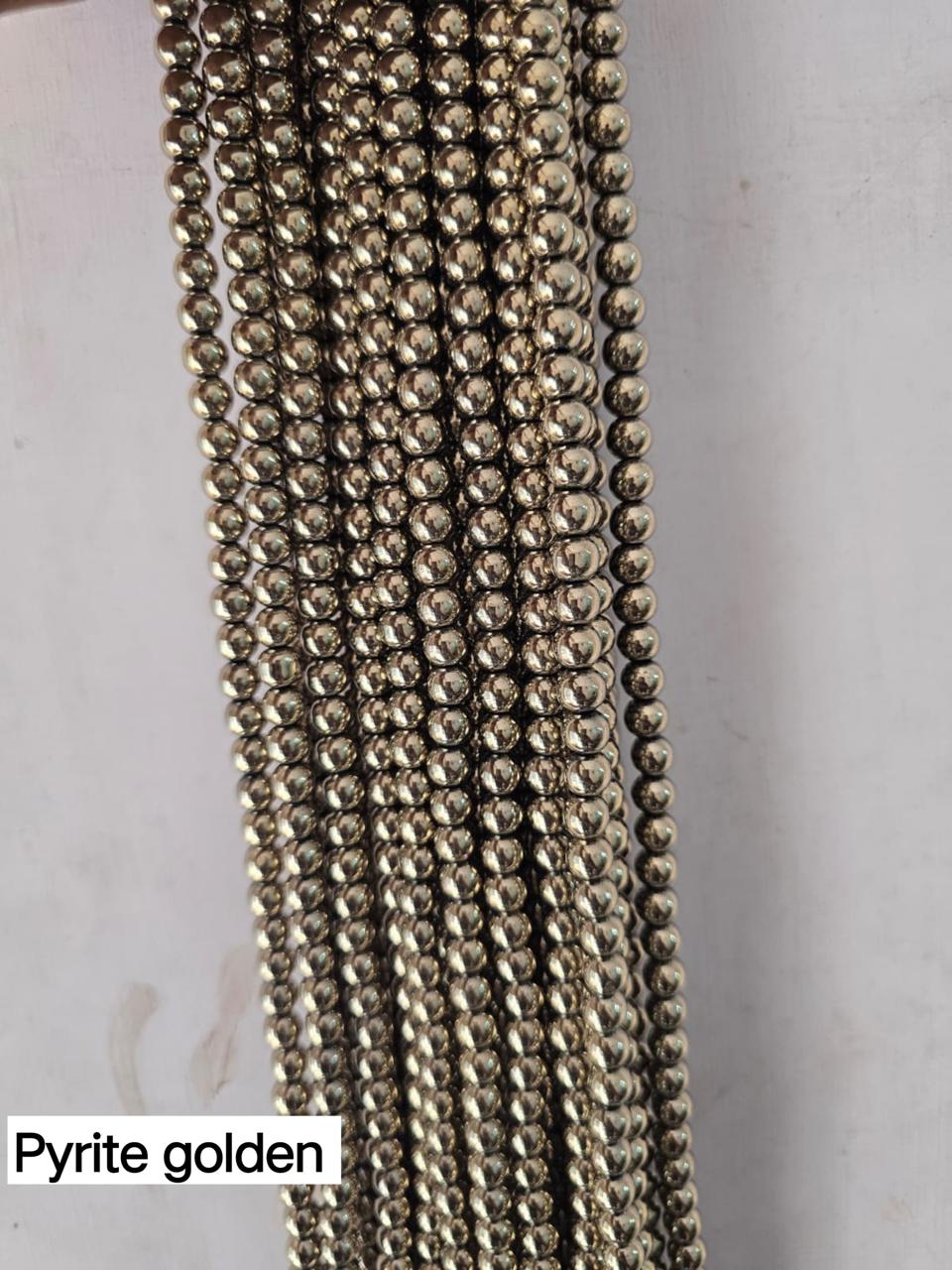 Energised Golden Pyrite Mala-Certified