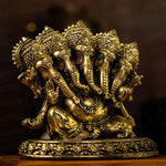 Energized - Brass Panchamukhi Ganesha Idol