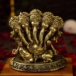 Energized - Brass Panchamukhi Ganesha Idol